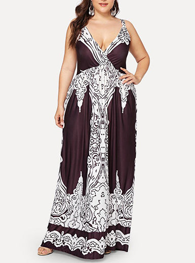 Women's Pus Size Sleeveless Dress - vmlfashion-com